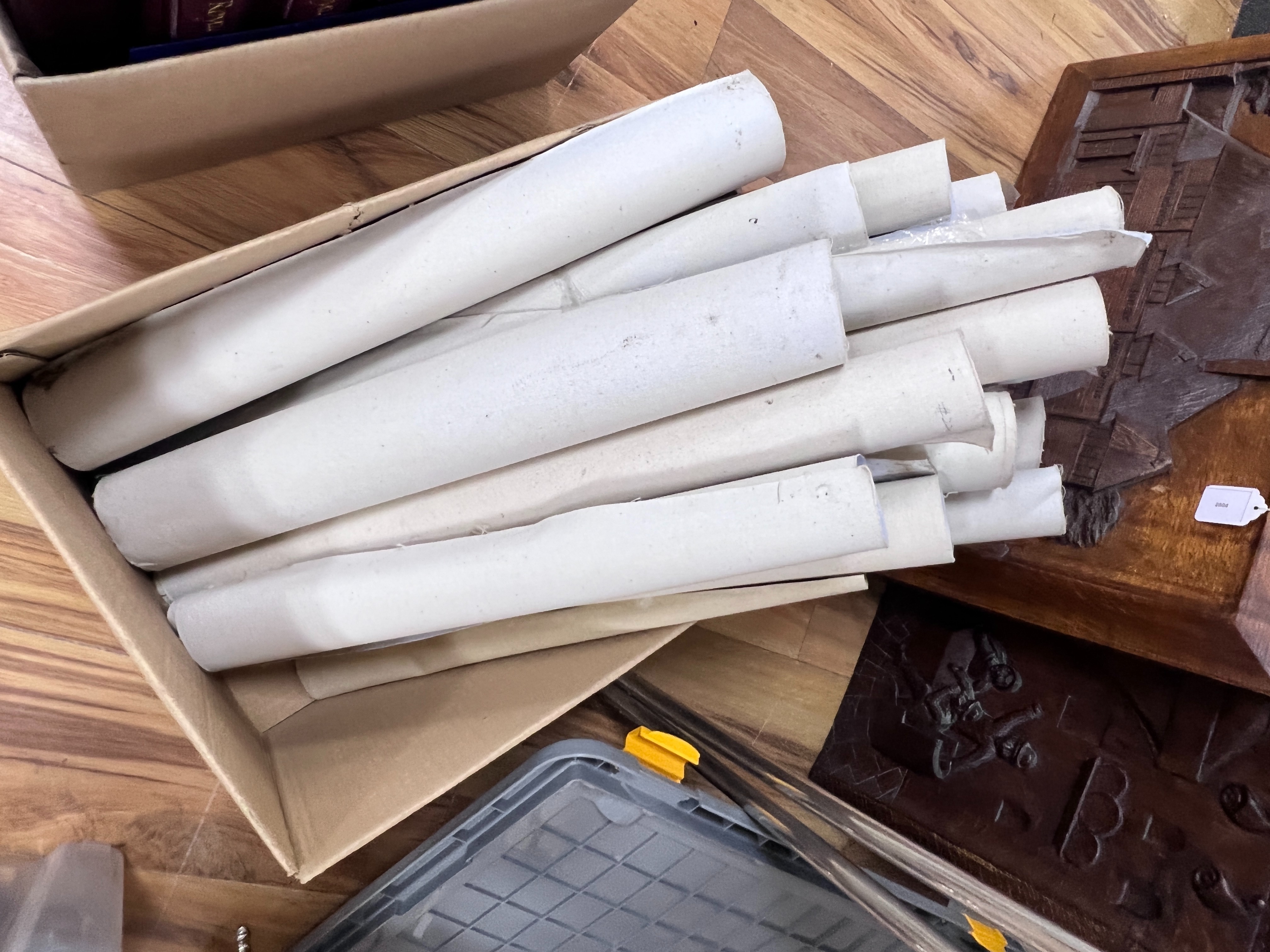 A large collection of oil painted canvases